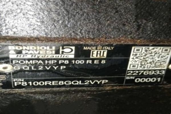 Bondioli＆Pavesi齒輪泵P8100RE8GQL2VYP性能參數(shù)，應(yīng)用說明